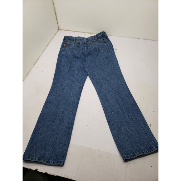 Cinch Jeans Mens 33x32 Blue Denim Orange Label Performance Western Cowboy - Picture 7 of 13